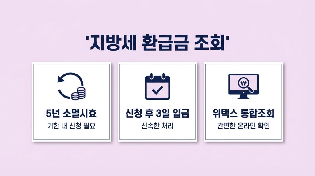 지방세 환급금 조회