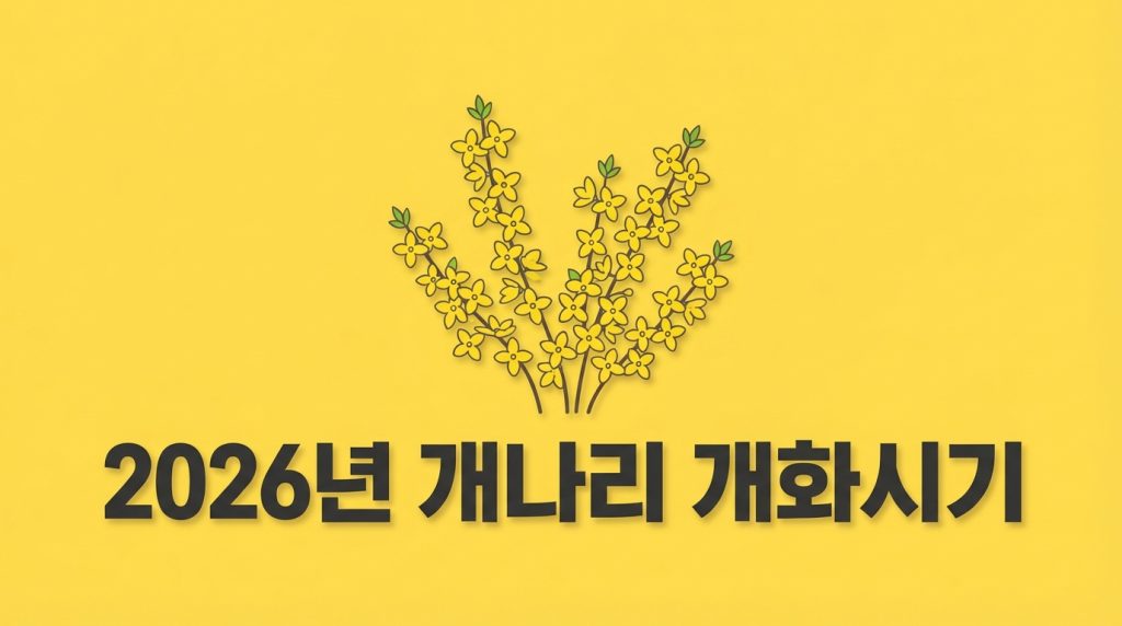 개나리개화시기