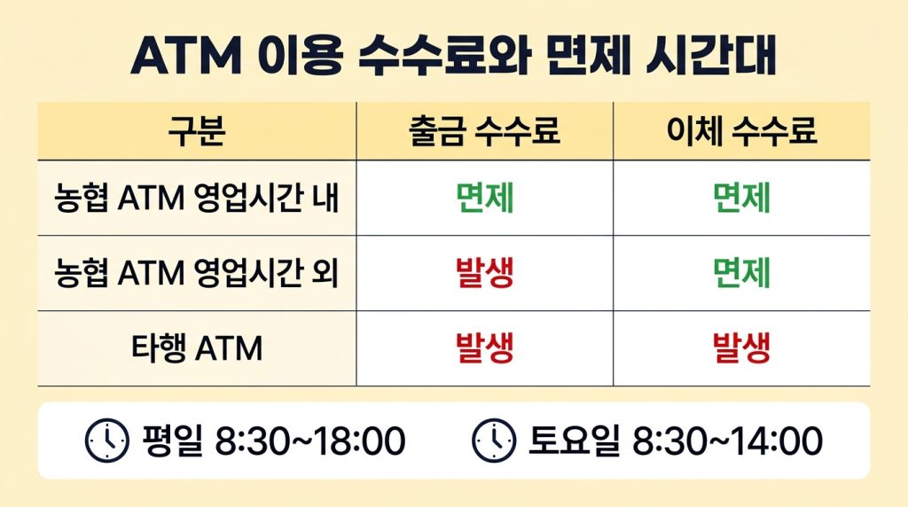 농협 atm 출금한도 입금한도