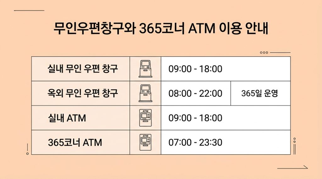 우체국은행 영업시간