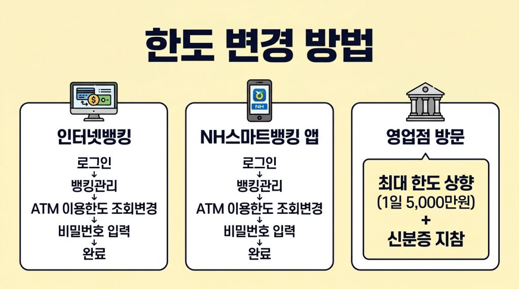 농협 atm 출금한도 입금한도