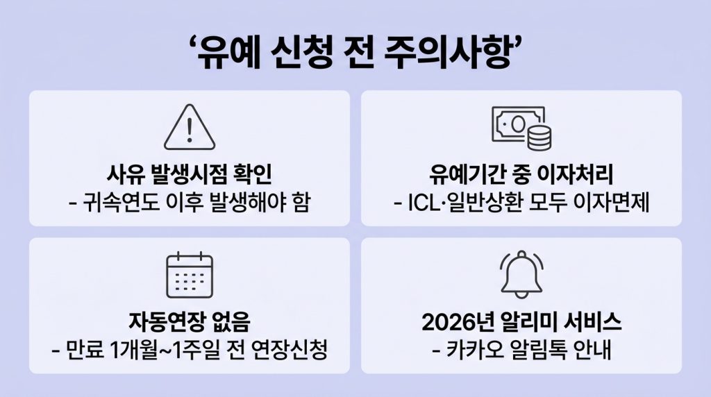 학자금대출 상환 유예 신청