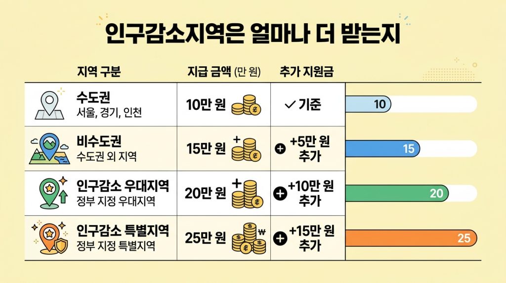 고유가 피해지원금 지역별 차등