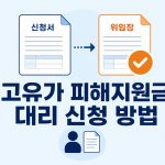 고유가 피해지원금 대리 신청 방법