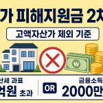 고유가 피해지원금 고액자산가 제외 기준