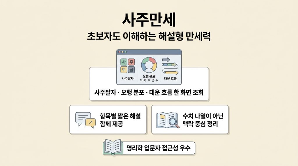 만세력 무료 사이트
