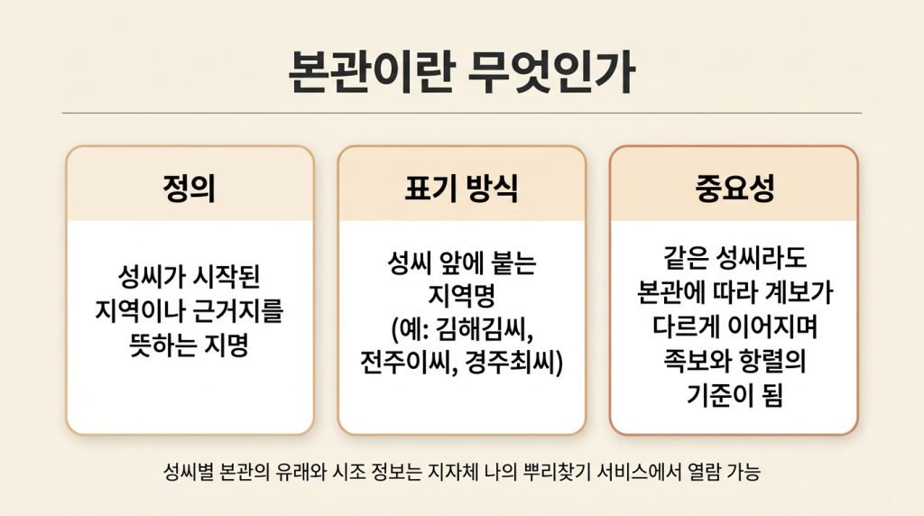 내 본관 찾는 방법