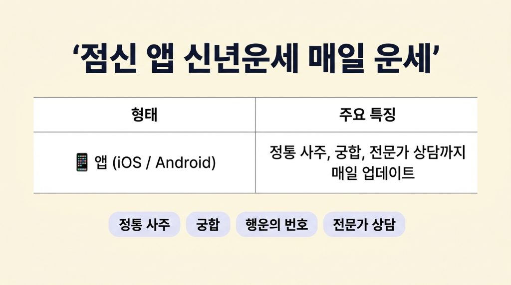 생년월일 운세