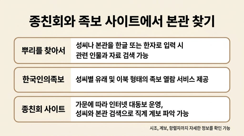 내 본관 찾는 방법