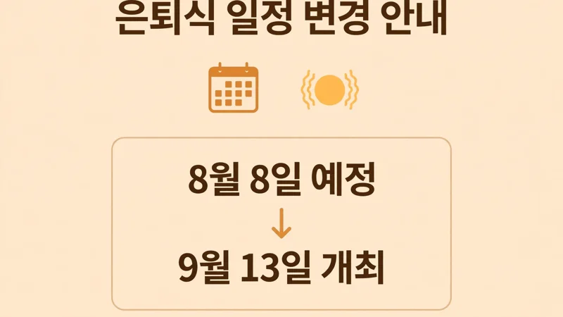 은퇴식 날짜와 연기 과정