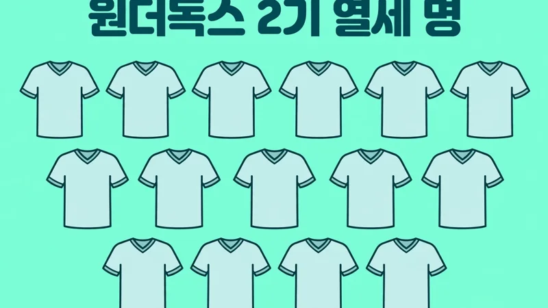 원더독스 2기 선수 구성