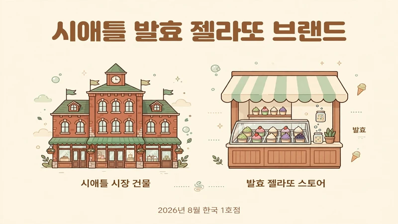 시애틀 발효 젤라또 브랜드 2026년 8월 한국 1호점