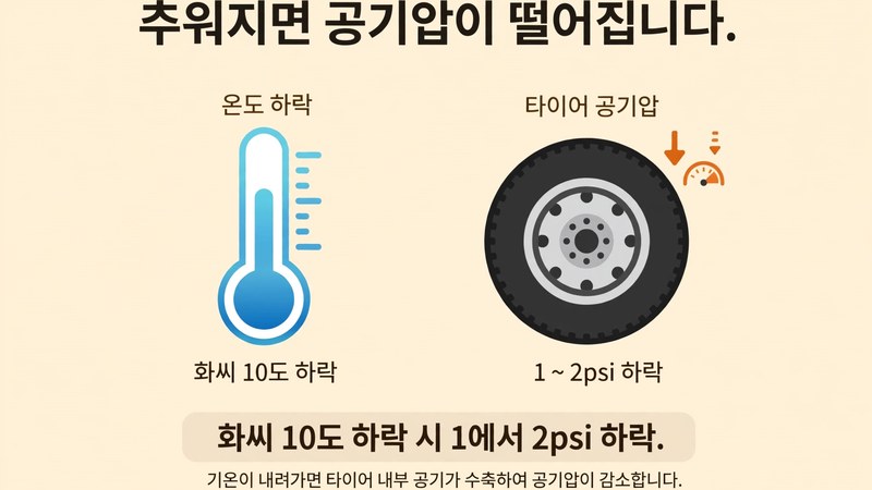 기온이 떨어지면 공기압이 낮아지는 이유