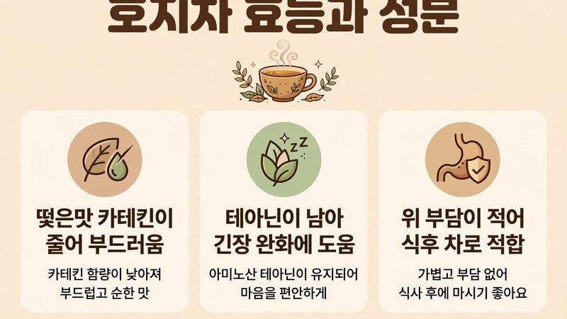 호지차 호지차와 녹차 말차의 차이점