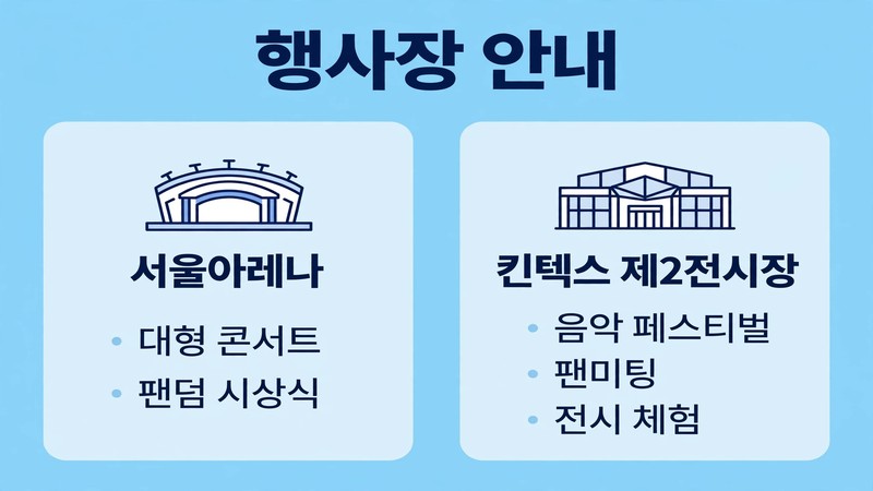 페노메논 행사장 안내 정리
