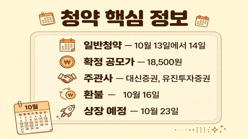 디티에스 청약 핵심 정보
