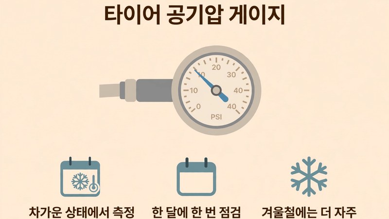 공기압 점검 순서와 주기
