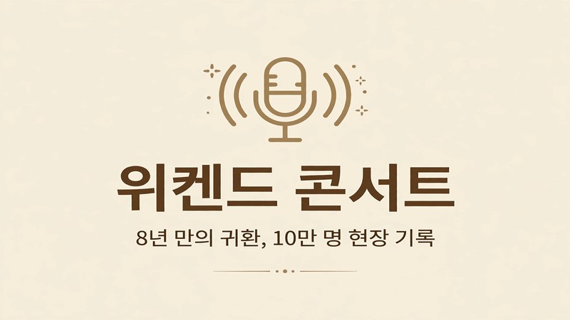 위켄드 콘서트 썸네일