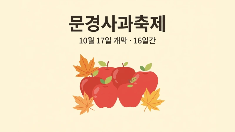문경사과축제 10월 17일 개막 감홍사과 정리