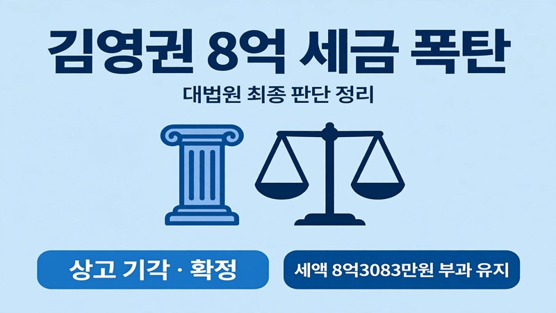 김영권 8억 세금 폭탄 대법원 최종 판단 정리 썸네일